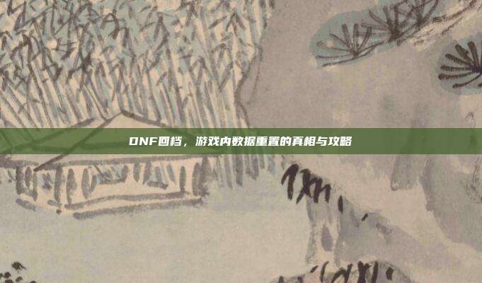 DNF回档，游戏内数据重置的真相与攻略-第1张图片-速奇网