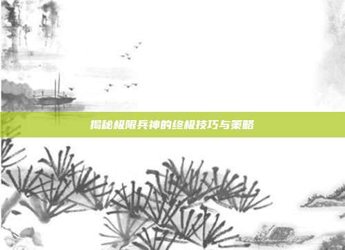 揭秘极限兵神的终极技巧与策略-第1张图片-速奇网
