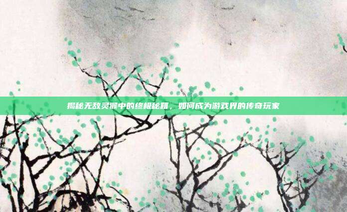 揭秘无敌灵猴中的终极秘籍，如何成为游戏界的传奇玩家-第1张图片-速奇网