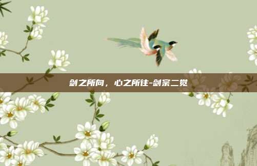 剑之所向，心之所往-剑宗二觉-第1张图片-速奇网