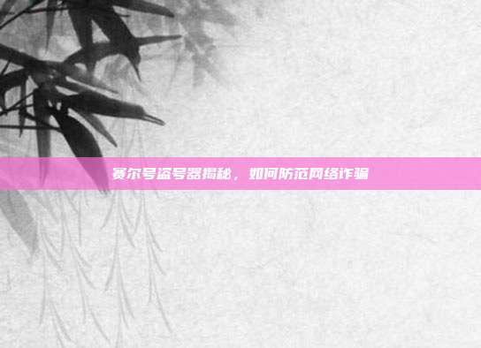 赛尔号盗号器揭秘，如何防范网络诈骗-第1张图片-速奇网