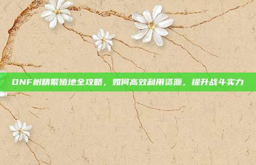DNF树精繁殖地全攻略，如何高效利用资源，提升战斗实力-第1张图片-速奇网