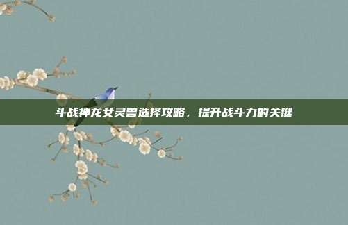 斗战神龙女灵兽选择攻略，提升战斗力的关键-第1张图片-速奇网
