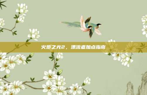 火炬之光2，漂流者加点指南-第1张图片-速奇网