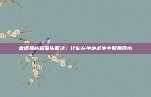 掌握最新烟雾头调法，让你在绝地求生中如鱼得水-第1张图片-速奇网