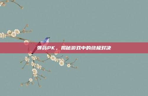 弹药PK,揭秘游戏中的终极对决-第1张图片-速奇网 弹药PK,揭秘游戏中的终极对决-第1张图片-速奇网