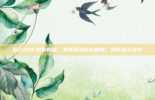 深入DNF封包教程,掌握游戏核心机制,提升战斗效率-第1张图片-速奇网 深入DNF封包教程,掌握游戏核心机制,提升战斗效率-第1张图片-速奇网