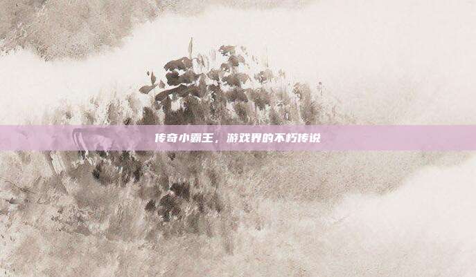 传奇小霸王,游戏界的不朽传说-第1张图片-速奇网 传奇小霸王,游戏界的不朽传说-第1张图片-速奇网