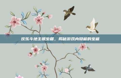 欢乐斗地主银宝箱,揭秘游戏内隐藏的宝藏-第1张图片-速奇网 欢乐斗地主银宝箱,揭秘游戏内隐藏的宝藏-第1张图片-速奇网
