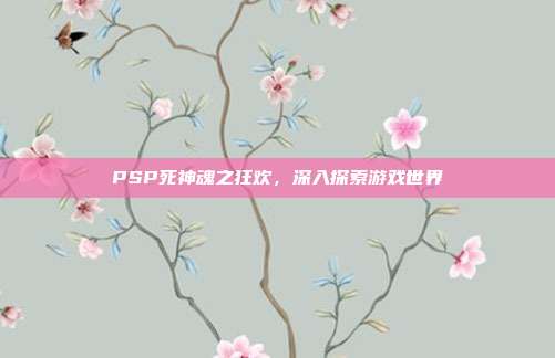 PSP死神魂之狂欢，深入探索游戏世界-第1张图片-速奇网