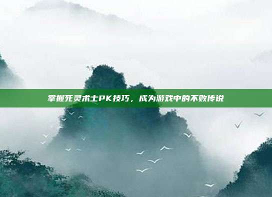 掌握死灵术士PK技巧,成为游戏中的不败传说-第1张图片-速奇网 掌握死灵术士PK技巧,成为游戏中的不败传说-第1张图片-速奇网