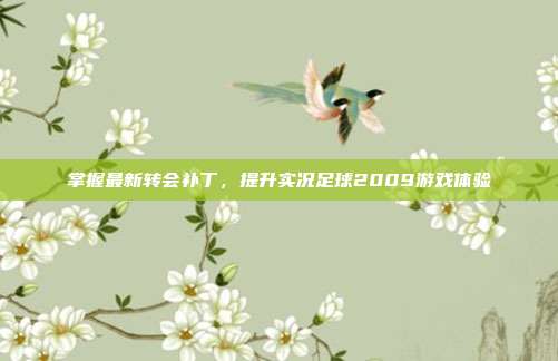 掌握最新转会补丁，提升实况足球2009游戏体验-第1张图片-速奇网