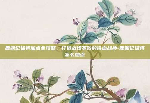鹿鼎记猛将加点全攻略，打造战场不败的铁血战神-鹿鼎记猛将怎么加点-第1张图片-速奇网