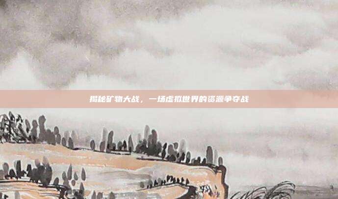 揭秘矿物大战,一场虚拟世界的资源争夺战-第1张图片-速奇网 揭秘矿物大战,一场虚拟世界的资源争夺战-第1张图片-速奇网