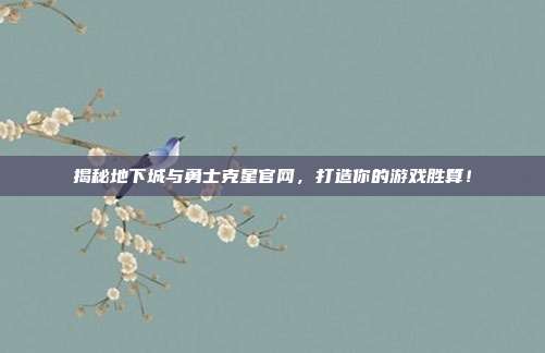 揭秘地下城与勇士克星官网，打造你的游戏胜算！-第1张图片-速奇网