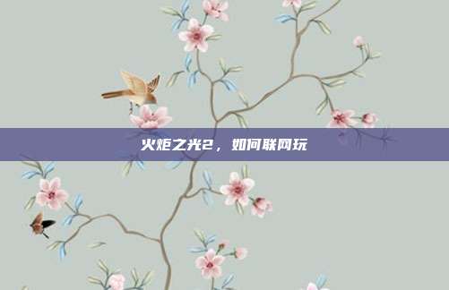 火炬之光2,如何联网玩-第1张图片-速奇网 火炬之光2,如何联网玩-第1张图片-速奇网