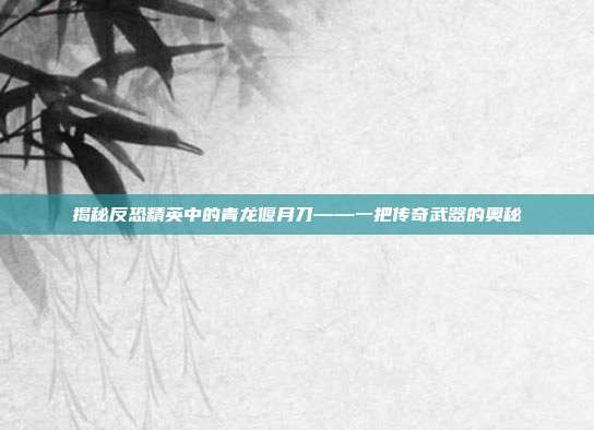 揭秘反恐精英中的青龙偃月刀——一把传奇武器的奥秘-第1张图片-速奇网 揭秘反恐精英中的青龙偃月刀——一把传奇武器的奥秘-第1张图片-速奇网