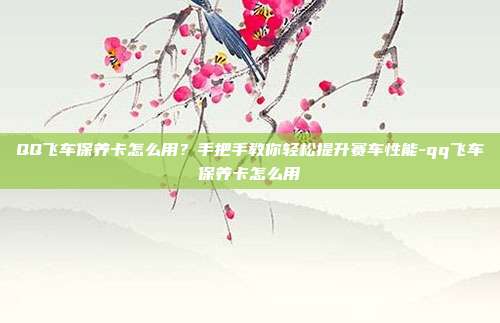 QQ飞车保养卡怎么用？手把手教你轻松提升赛车性能-qq飞车保养卡怎么用-第1张图片-速奇网
