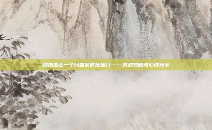 狗狗走丢一个月回家疯狂撞门——游戏攻略与心得分享-第1张图片-速奇网 狗狗走丢一个月回家疯狂撞门——游戏攻略与心得分享-第1张图片-速奇网