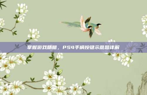 掌握游戏精髓，PS4手柄按键示意图详解-第1张图片-速奇网