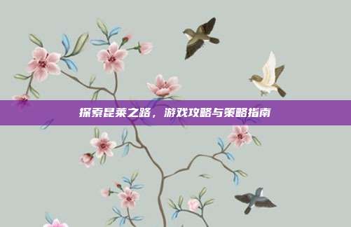 探索昆莱之路，游戏攻略与策略指南-第1张图片-速奇网