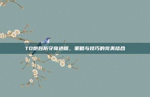 TD炮台防守奇迹版，策略与技巧的完美结合-第1张图片-速奇网