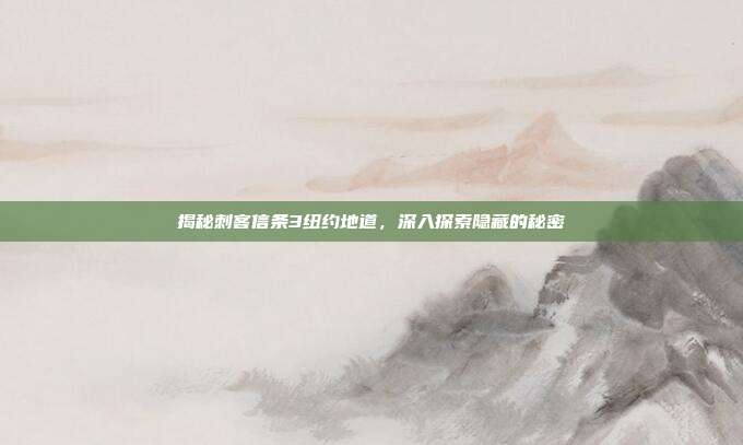 揭秘刺客信条3纽约地道，深入探索隐藏的秘密-第1张图片-速奇网