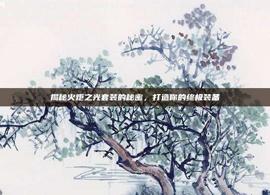 揭秘火炬之光套装的秘密，打造你的终极装备-第1张图片-速奇网