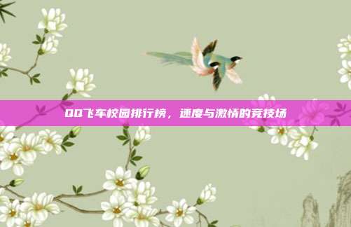 QQ飞车校园排行榜,速度与激情的竞技场-第1张图片-速奇网 QQ飞车校园排行榜,速度与激情的竞技场-第1张图片-速奇网