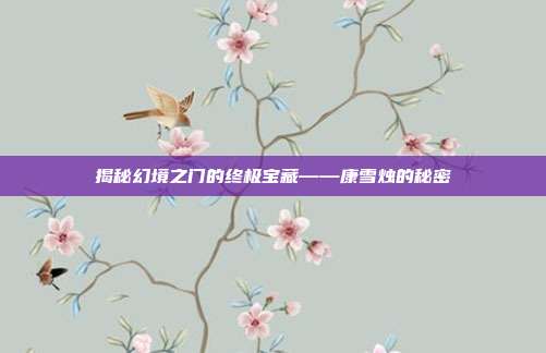 揭秘幻境之门的终极宝藏——康雪烛的秘密-第1张图片-速奇网 揭秘幻境之门的终极宝藏——康雪烛的秘密-第1张图片-速奇网